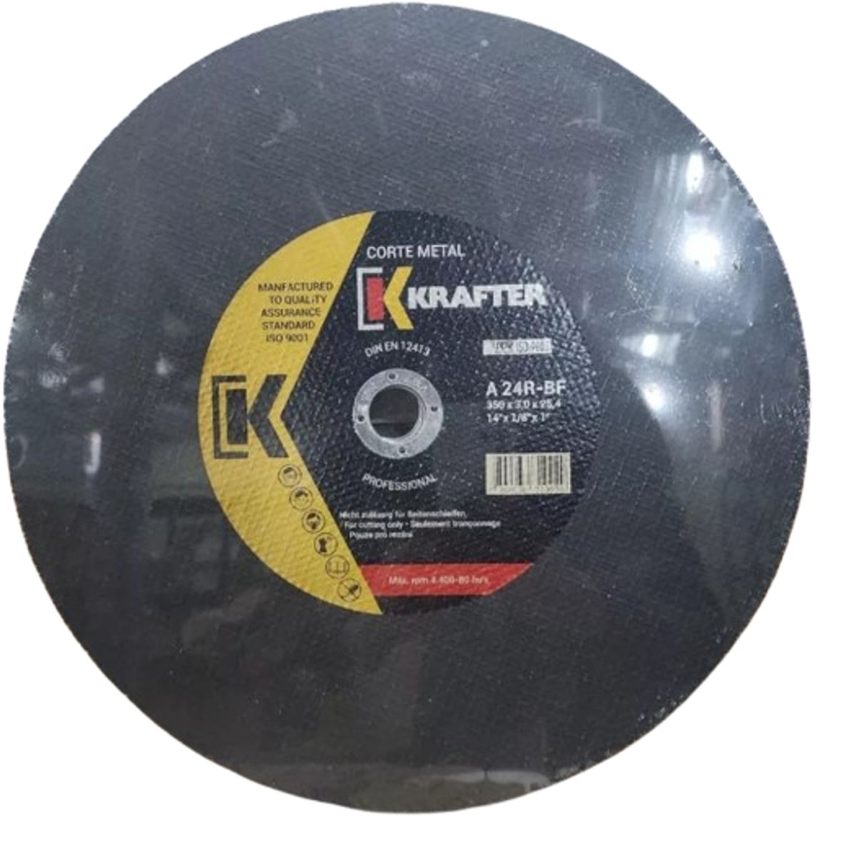 KRAFTER - Discos Corte Tronzadora 350mm 14' Krafter Pack 5 Unidades