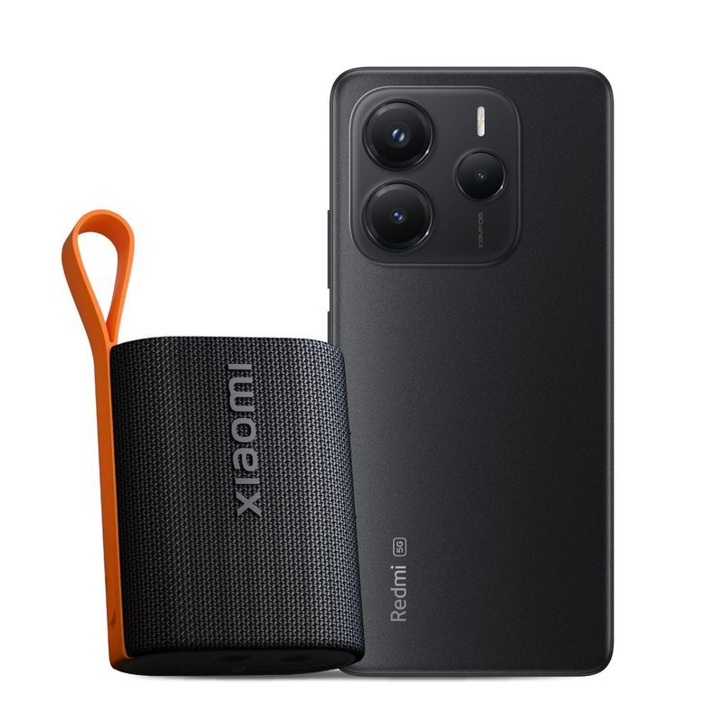 XIAOMI - KIT Celular Redmi Redmi Note 14 5G 256GB Midnight Black + Xiaomi Sound Pocket 5W