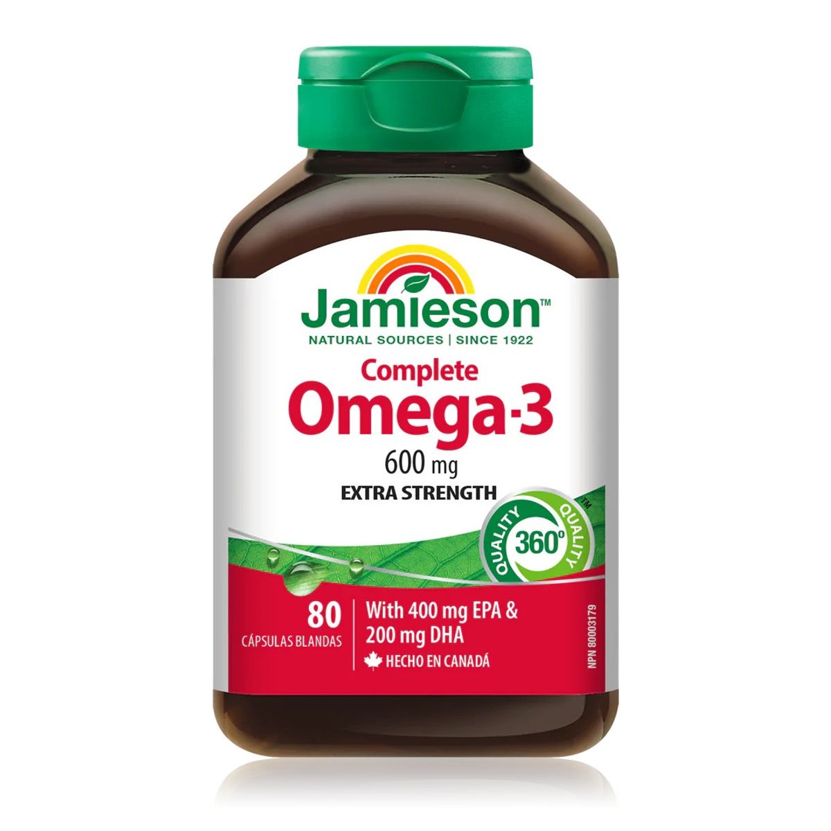 JAMESON - Omega 3 Completo Jamieson 600mg 80 Cápsulas Blandas