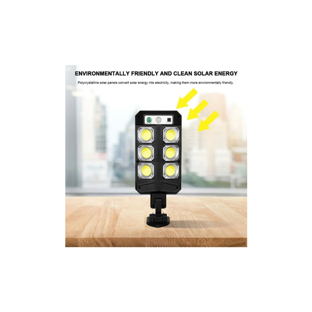 GENERICO - Lámpara Solar para Exteriores Con Sensor Luces control remoto