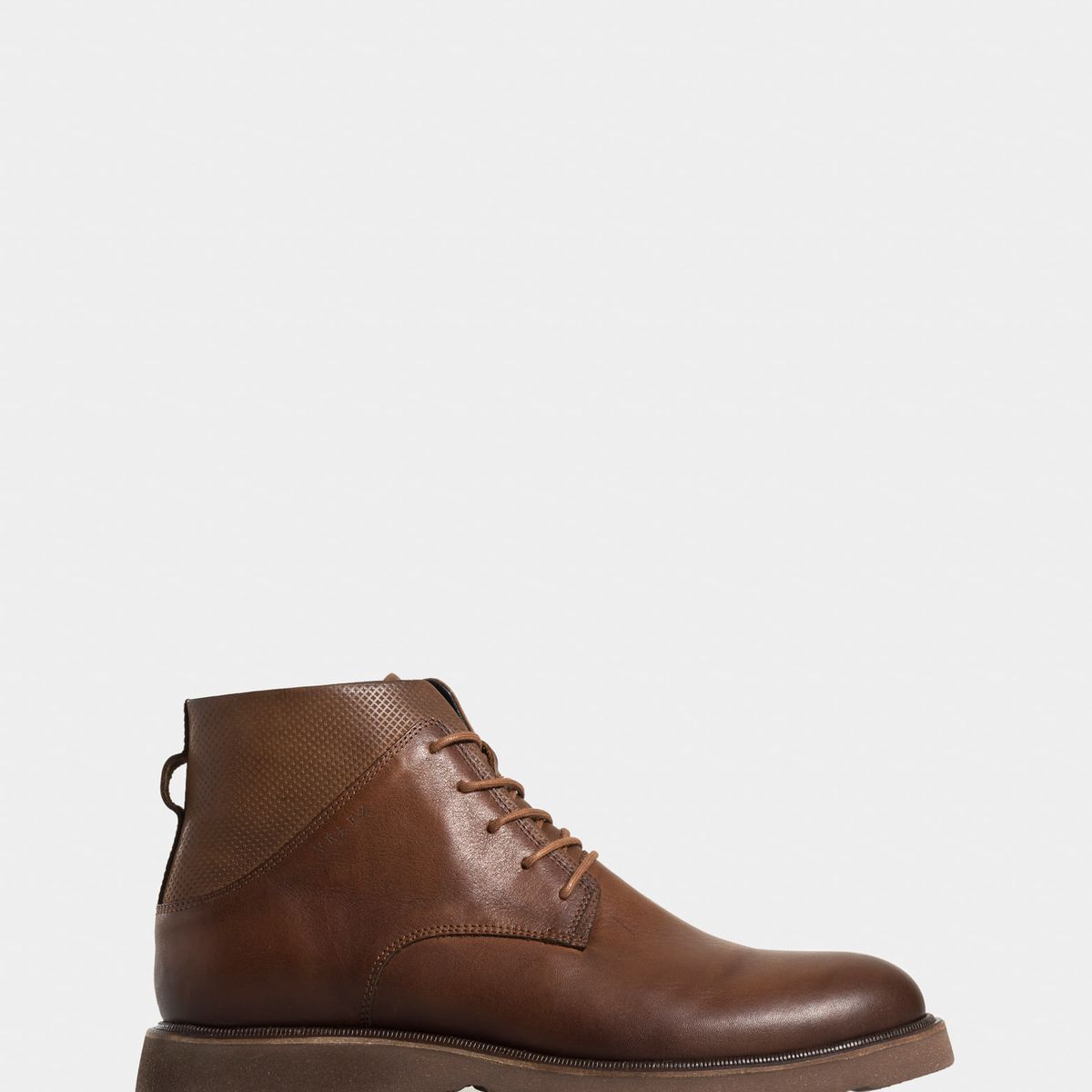 VELEZ - Vélez Botas Placa 2 De Cuero Hombre Suela Tractorada Miel