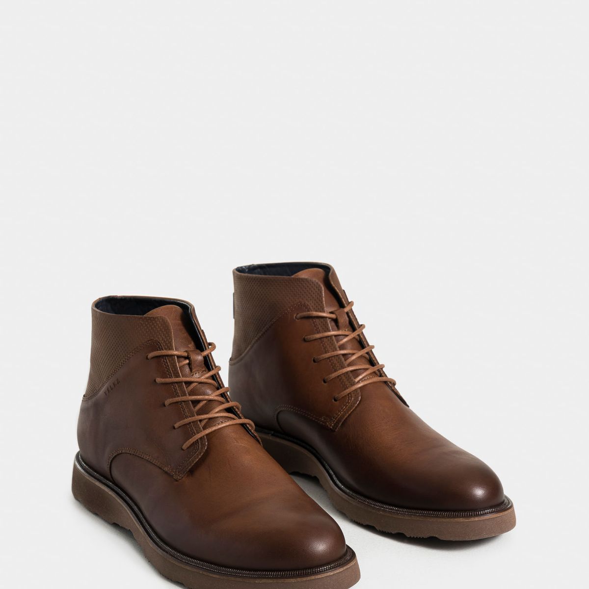 VELEZ - Vélez Botas Placa 2 De Cuero Hombre Suela Tractorada Miel