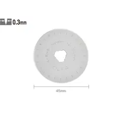 OLFA - Repuesto Cuchillo Rotativo 45mm RB45-1-