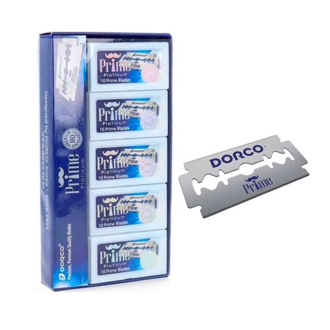 DORCO - 100 Hojas Dobles Filos Dorco Prime Para Navaja / Navajín