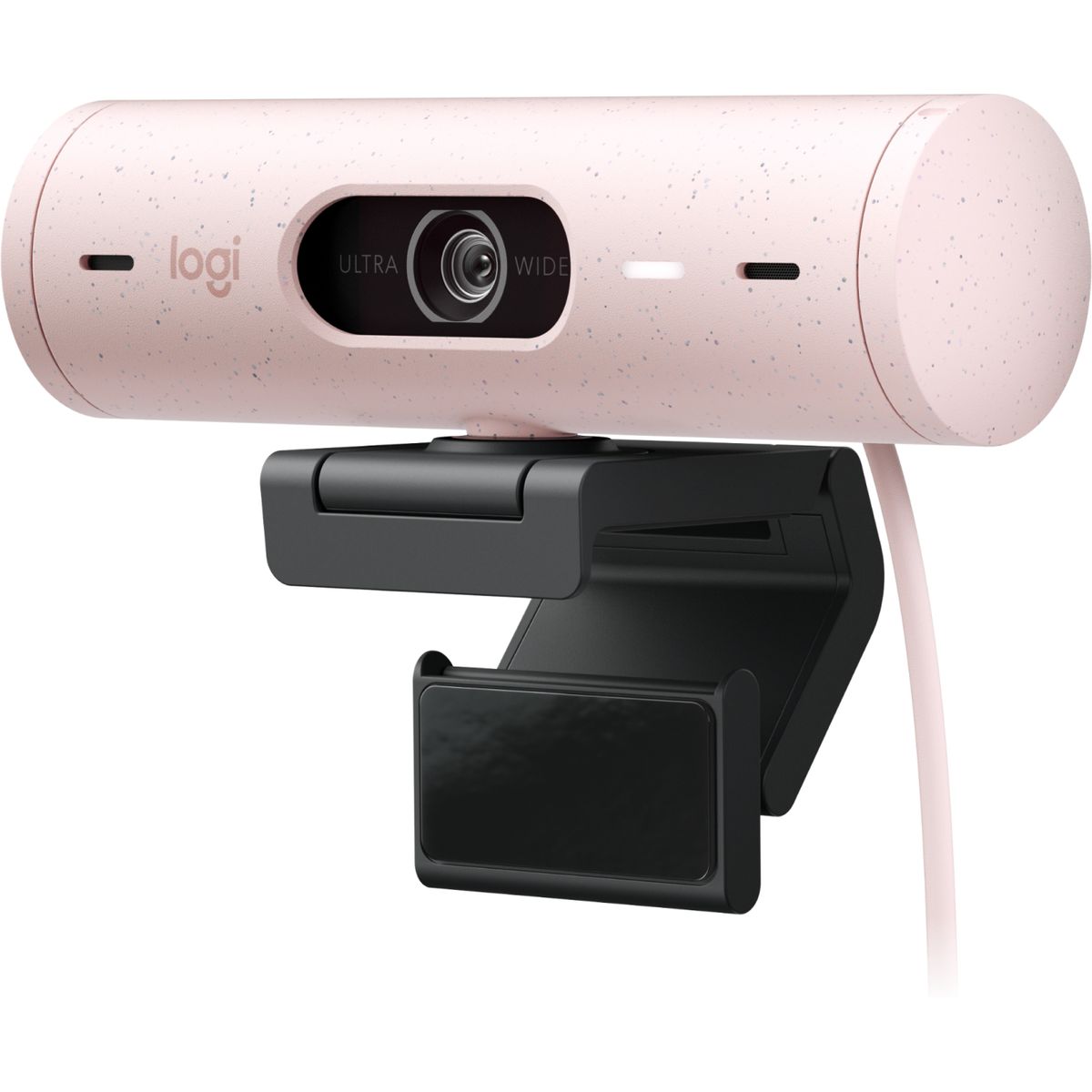 LOGITECH - Logitech Brio 500 Cámara Web, Full HD 1080p, Micrófono Integrado, USB-C, Color Rosa