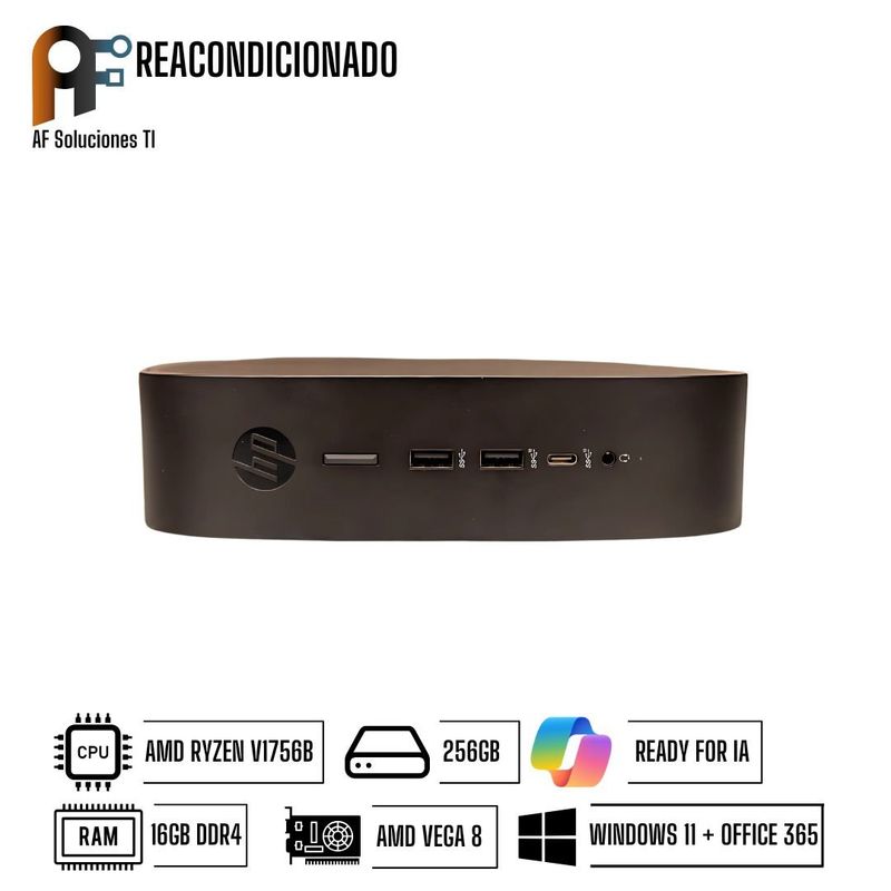HP - Computador HP T740 Thin-Client Ryzen V1756B - 16GB - 256GB Win11-Office365 Rea