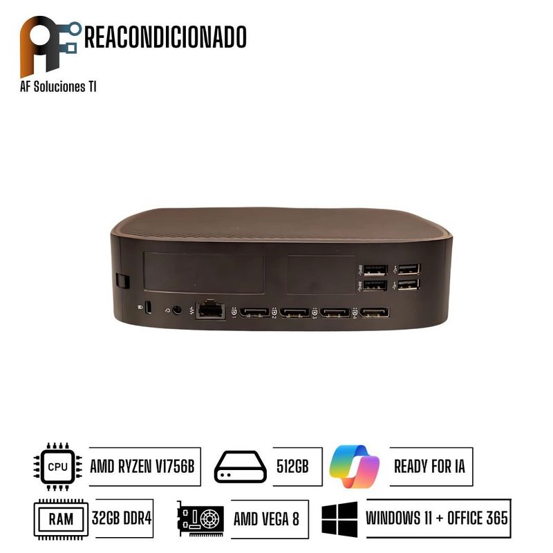 HP - Computador HP T740 Thin-Client Ryzen V1756B - 32GB - 512GB Win11-Office365 Rea