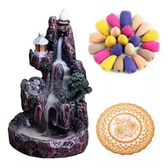 KUANGYE - Cascada Incienso Reflujo + 40 Conitos Inciensos Mixtos