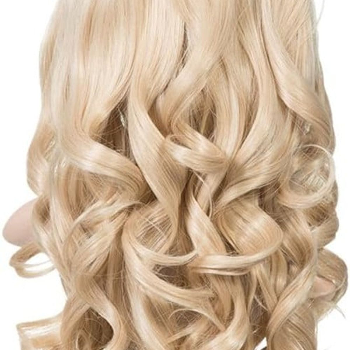 KUANGYE - Peluca Rubia Larga Pelo Natural Ondulado Moda Para Mujer
