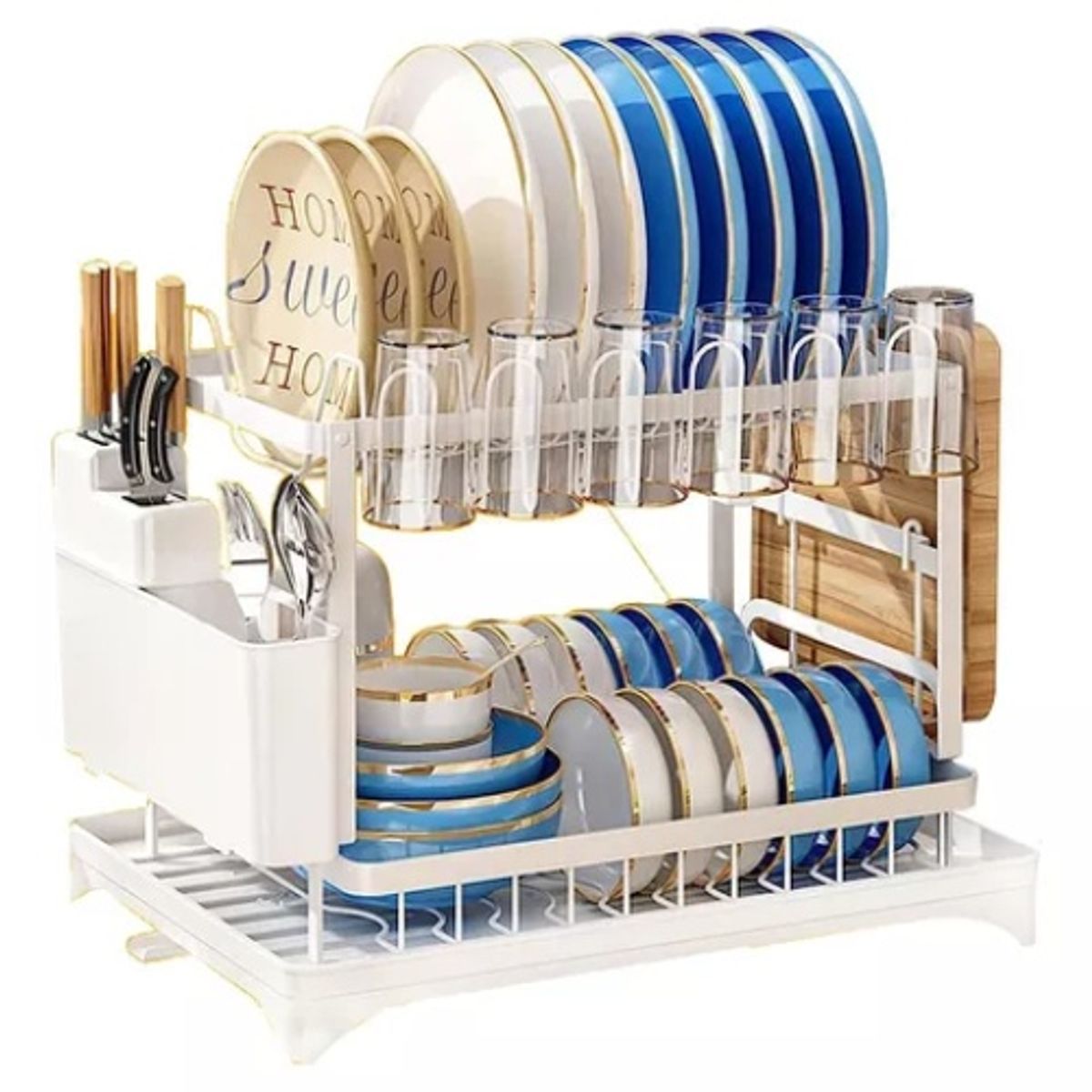 YOMYM - Juego De Filtros De Agua Para Encimera De Cocina Juego Completo Blanco