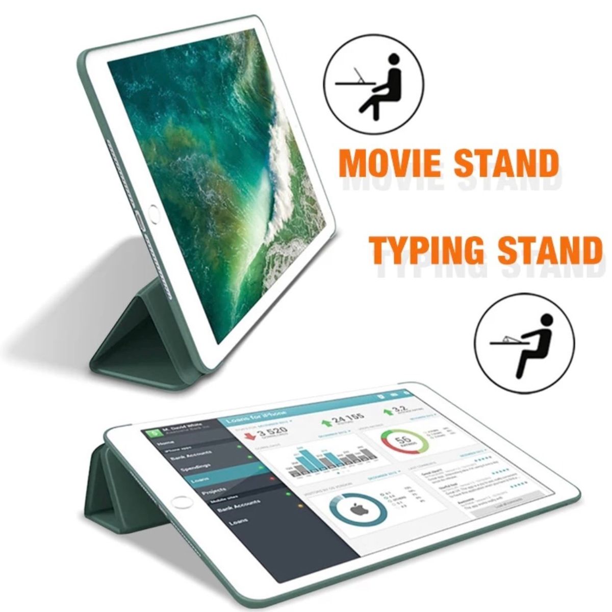 TECNOPALACE - Funda Más Lámina Paperlike Para iPad Mini 4-5 - Naranjo