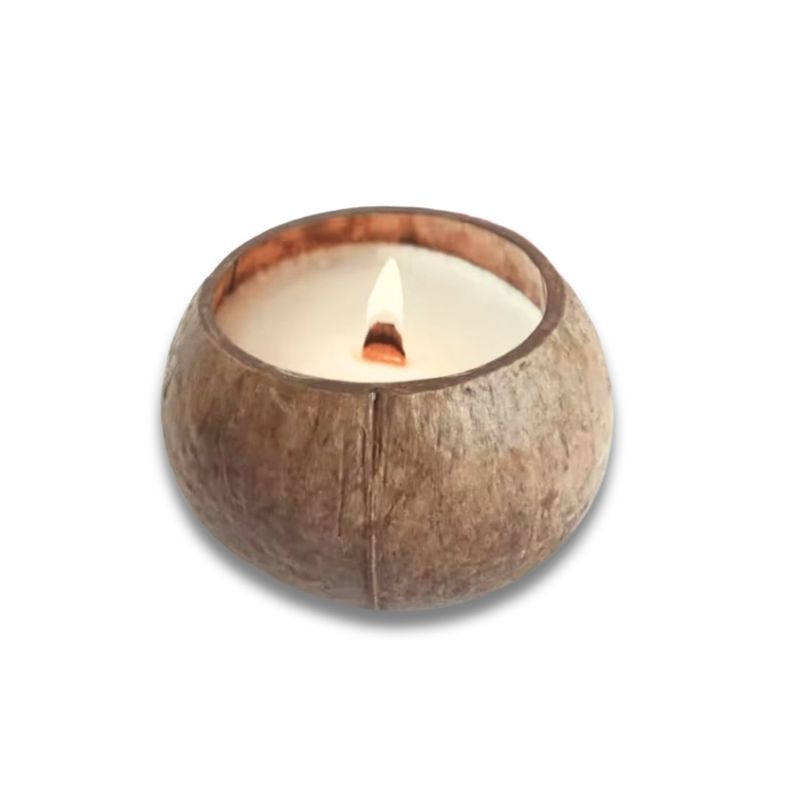 GENERICO - Vela Decorativa Aromática En Coco Natural