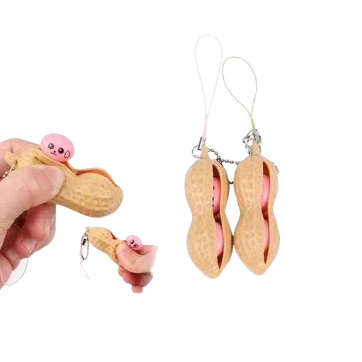 GENERICO - Juguetes Anti Estrés Juego De Juguetes Llavero Peanut