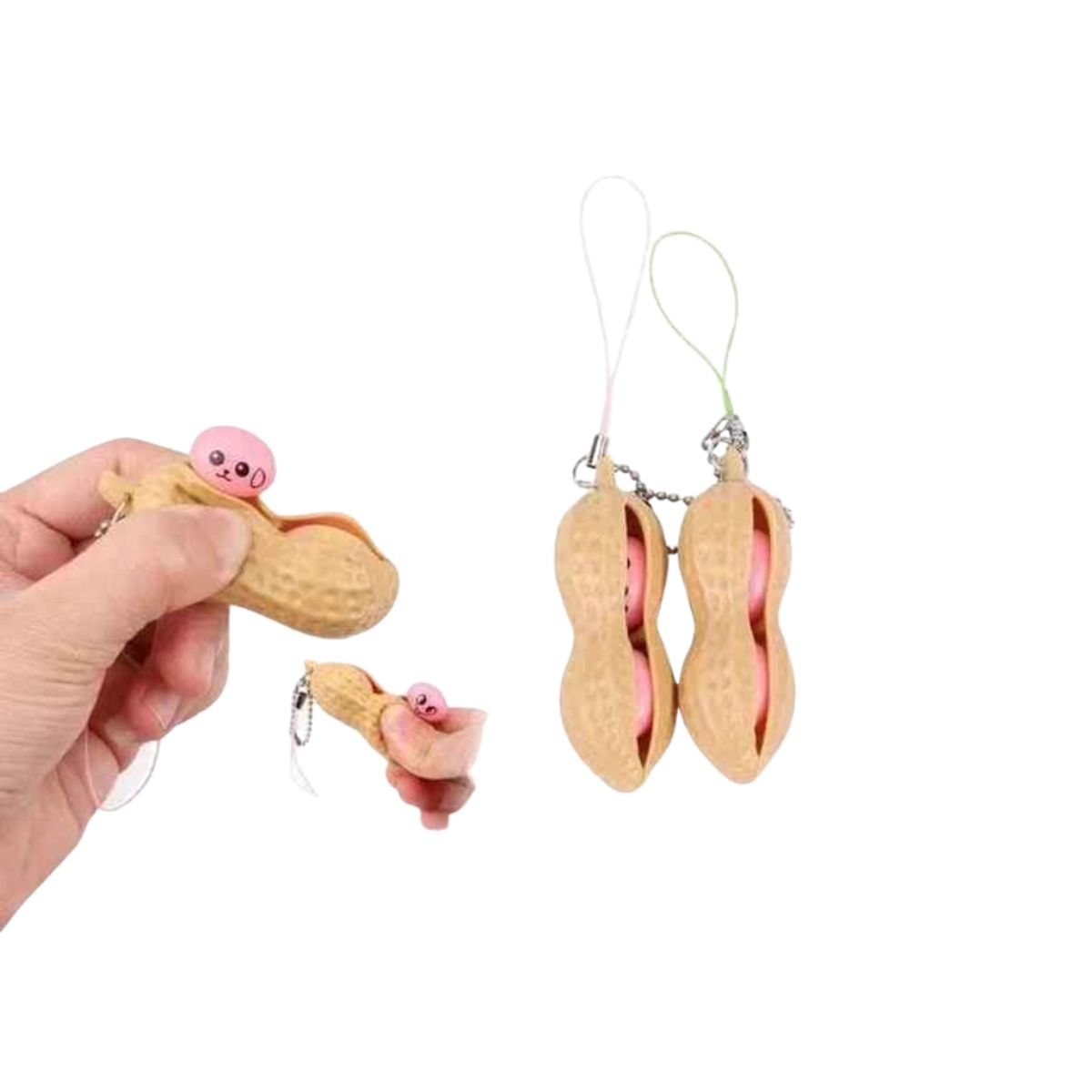 GENERICO - Juguetes Anti Estrés Juego De Juguetes Llavero Peanut