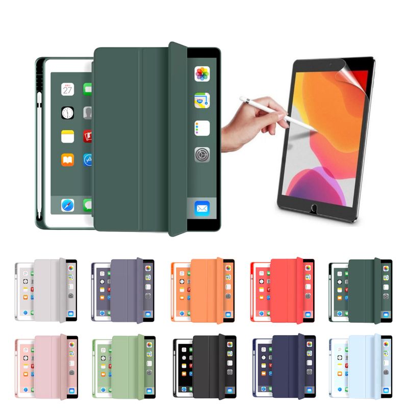 GENERICO - Fundas iPad Más Lámina Paperlike Para iPad Mini 4-5 - Verde Oscuro