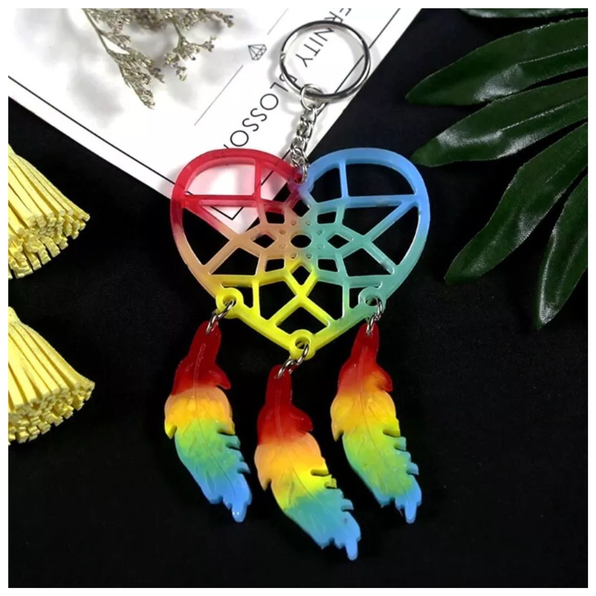 GENERICO - Molde Silicona Atrapasueño De Corazón