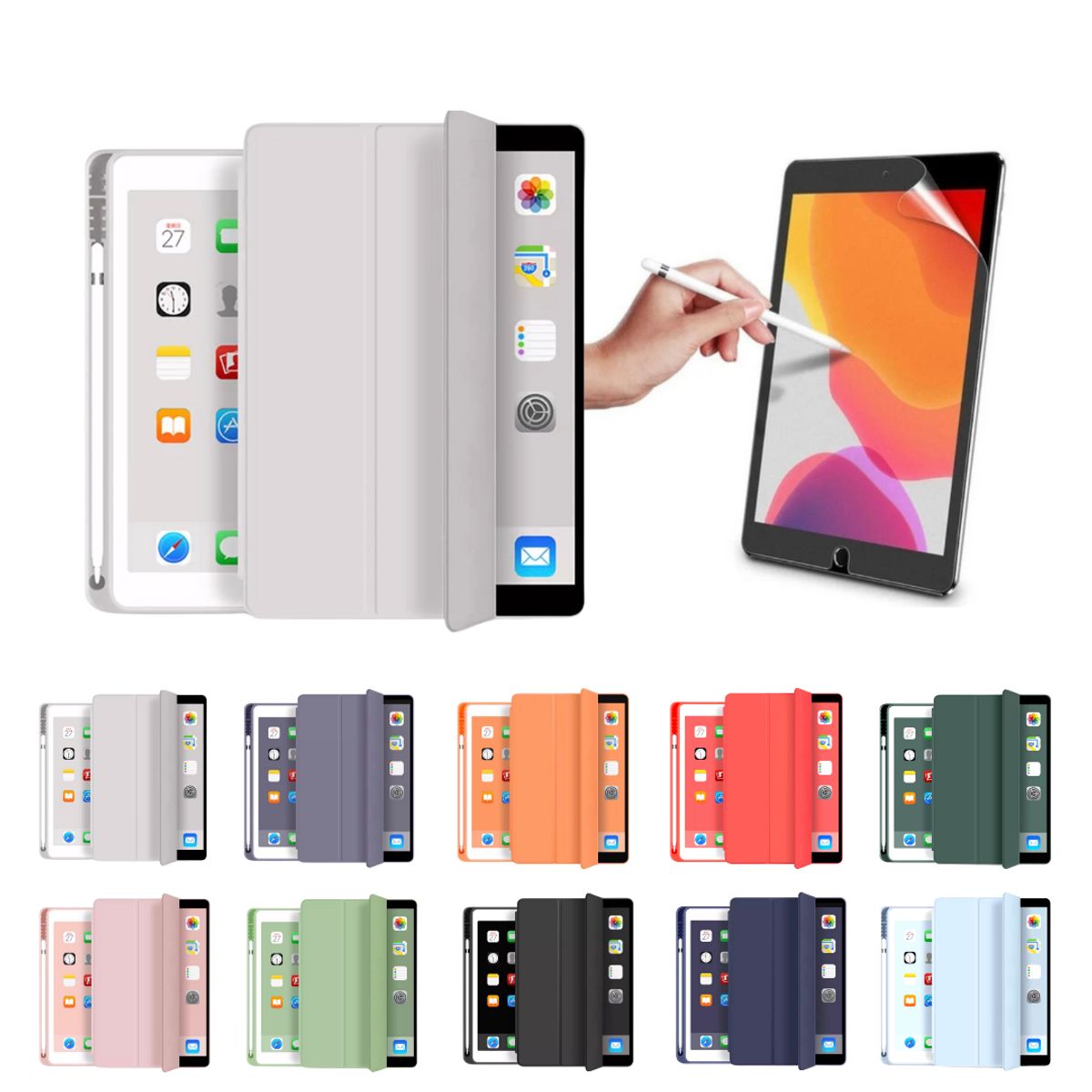 GENERICO - Fundas iPad Más Lámina Paperlike Para iPad Pro 13 M4 / M5 - Gris