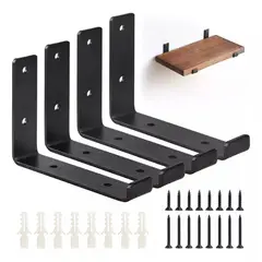 KUANGYE - Escuadras Inoxidable Para Repisa De 23cm 4 Piezas