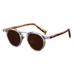 GENERICO - Gafas Lentes De Sol Retro Polarizadas Ovaladas