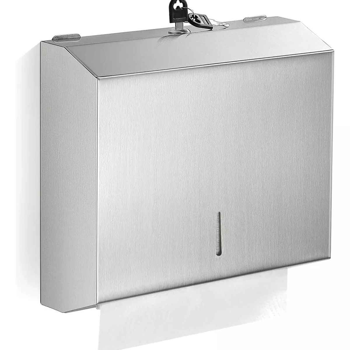 KUANGYE - Dispensador De Papel Interfoliado Acero Diseño Liso Corto