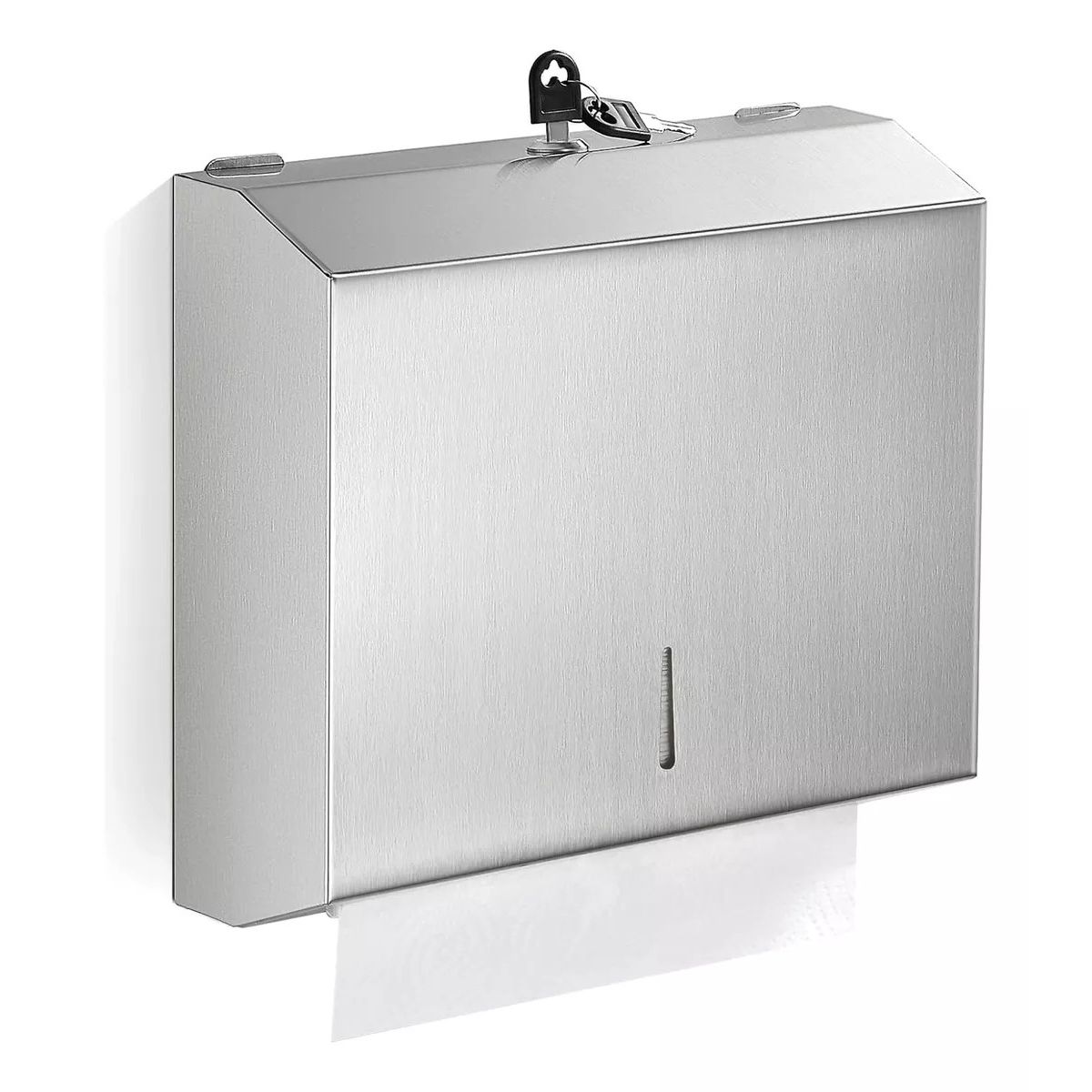 KUANGYE - Dispensador De Papel Interfoliado Acero Diseño Liso Corto