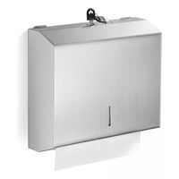 Dispensador De Papel Interfoliado Acero Diseño Liso Corto