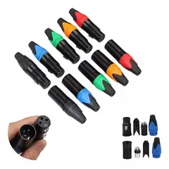 KUANGYE - Conectores Xlr De 5 Pares, Macho Y Hembra, Micrófono