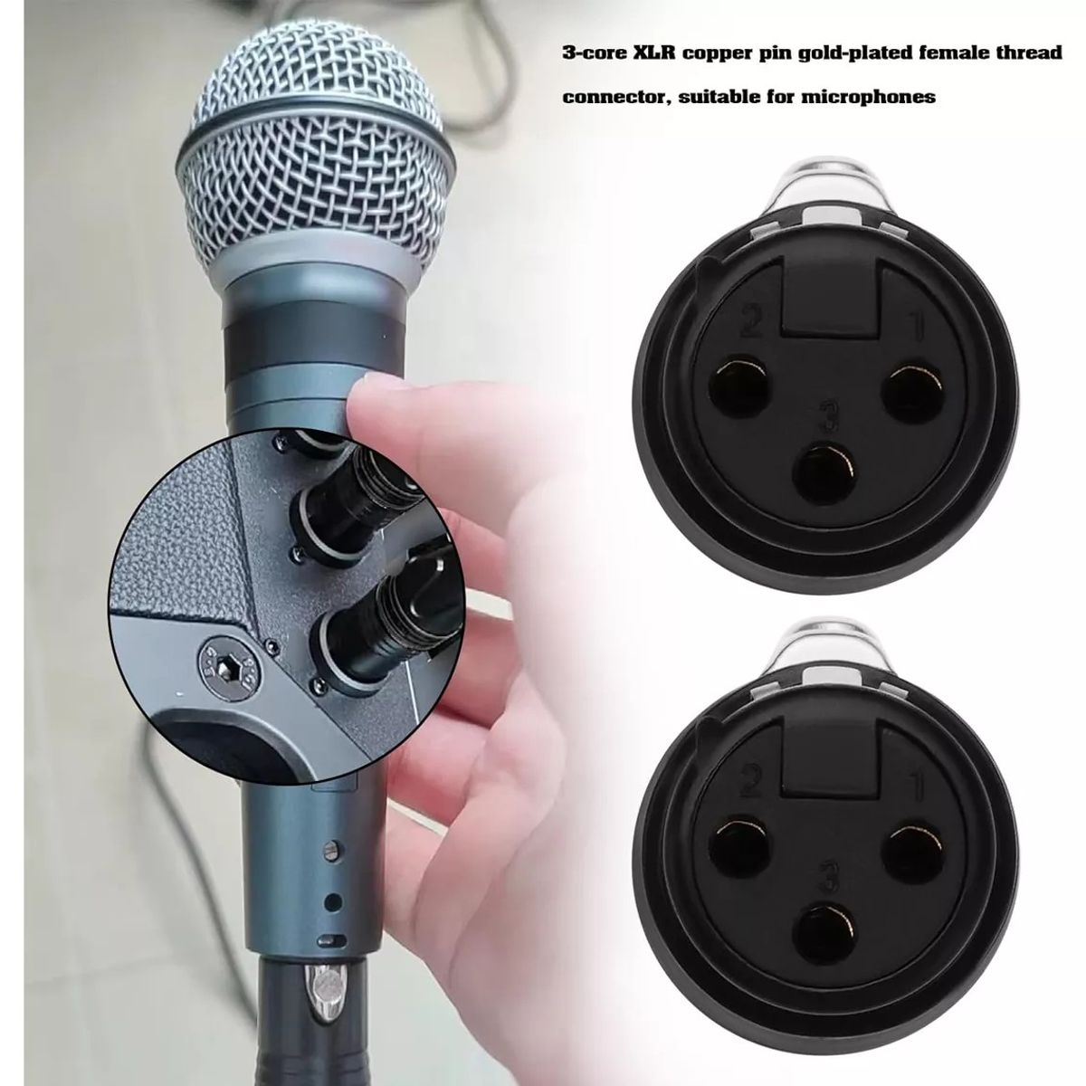 KUANGYE - Conectores Xlr De 5 Pares, Macho Y Hembra, Micrófono