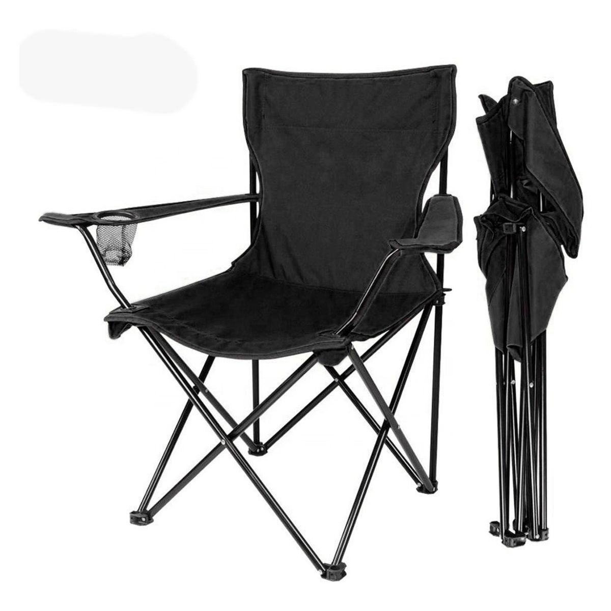 JARDIMEX - Silla Plegable Playa Alberca Camping Pesca Jardin Paseos NEGRA