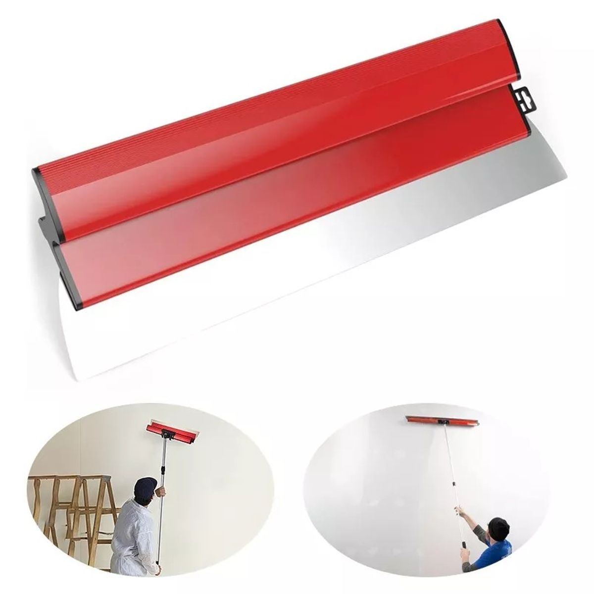 KUANGYE - 40 Cm Alisador De Yeso Inox, Flexible, Para Masilla