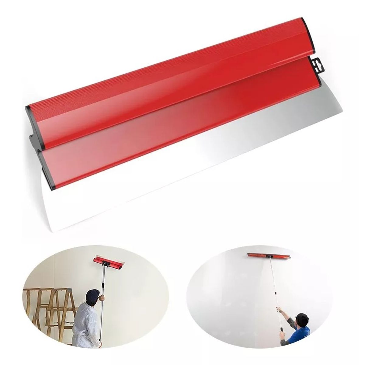 KUANGYE - 40 Cm Alisador De Yeso Inox, Flexible, Para Masilla