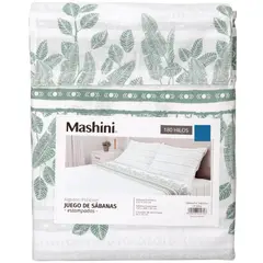 MASHINI - Sábanas 1.5 Plazas 180 Hilos Selva
