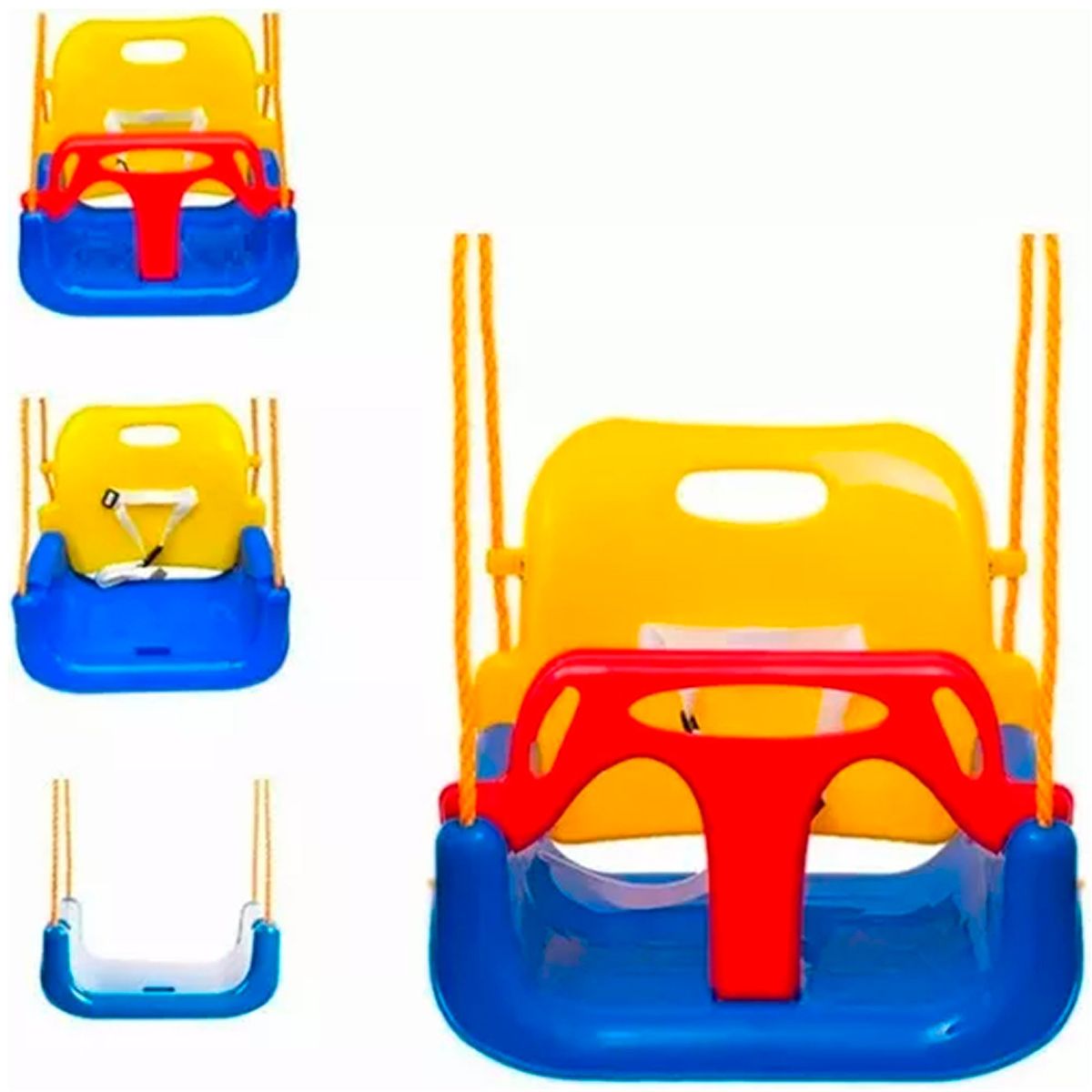 ESHOPANGIE - Columpio Silla 3 En 1 Ajustable Portátil Niños Asiento Bebé