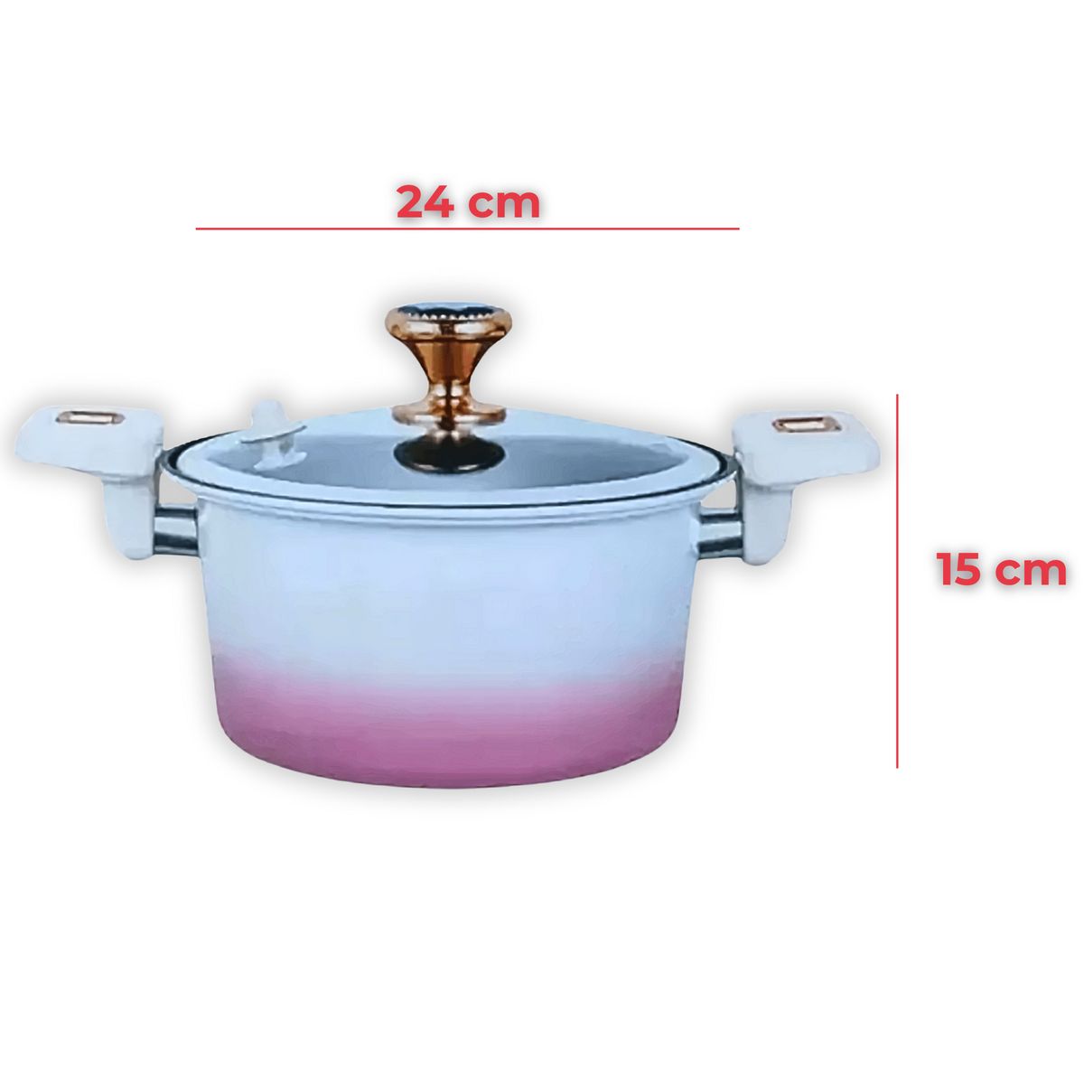 UTILISIMO - Olla 5 Litros Multifuncional Antiadherente Cocina Hogar