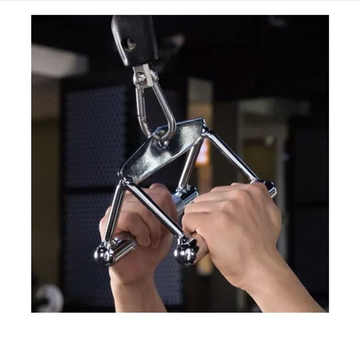 ESHOPANGIE - Agarre De Gym Polea Remo Triangulo Espalda Accesorio Polea