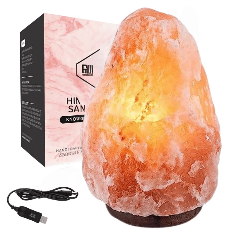 UTILISIMO - Lámpara De Sal Del Himalaya Piedra Colores Variados USB