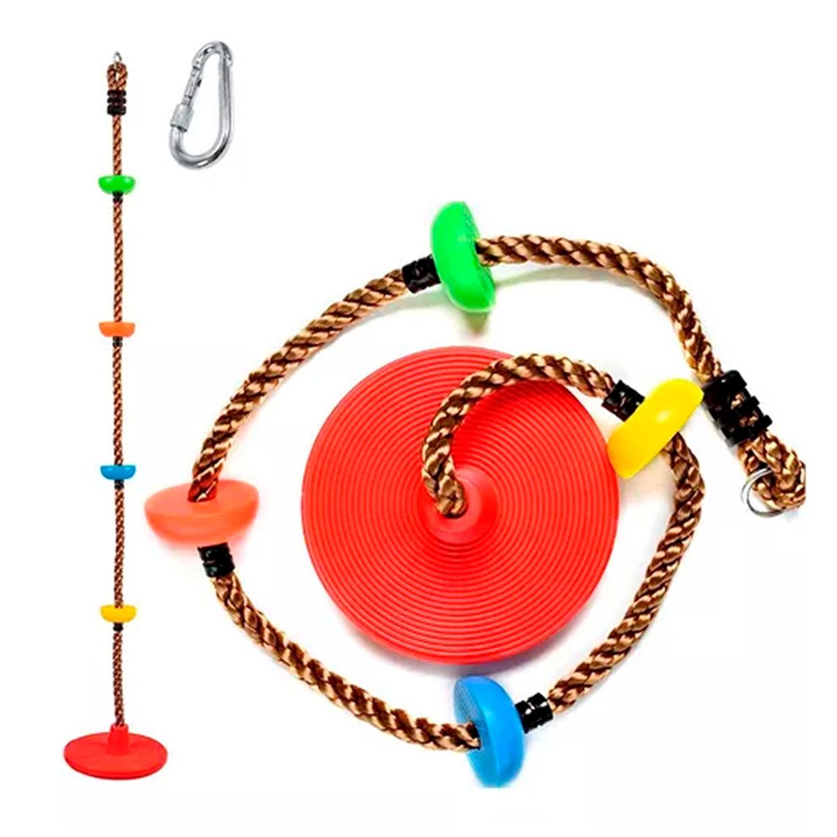 ESHOPANGIE - Columpio Mecedor Cuerda Escalada Multicolor Niños