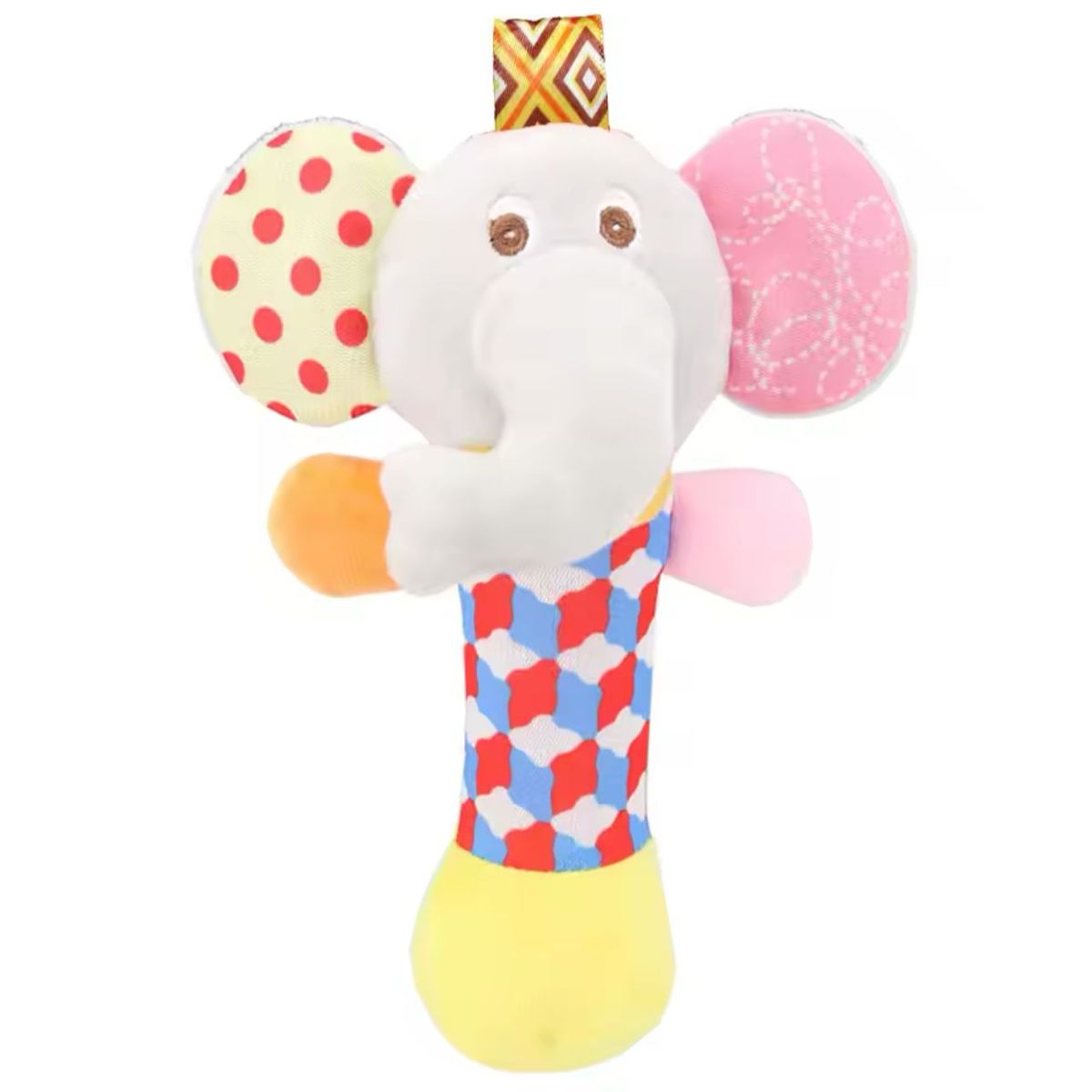 GENERICO - Sonajero Peluche Y Apretable Skk Baby