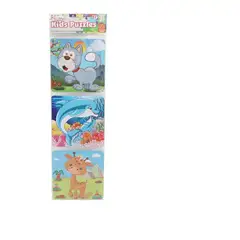 GENERICO - Pack 12 puzzle Animales 14x14 cm