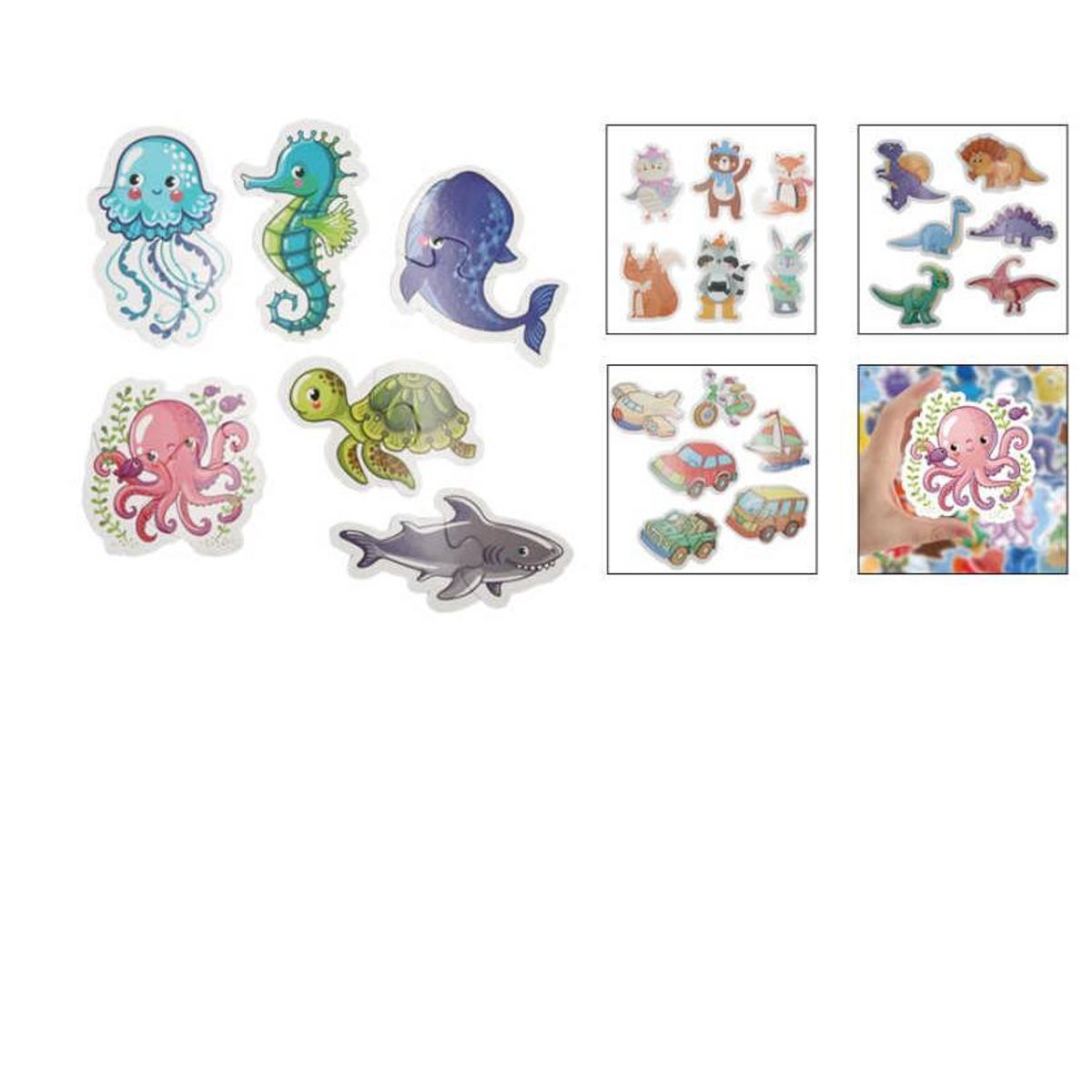 GENERICO - Rompecabezas seis en uno 18X13CM