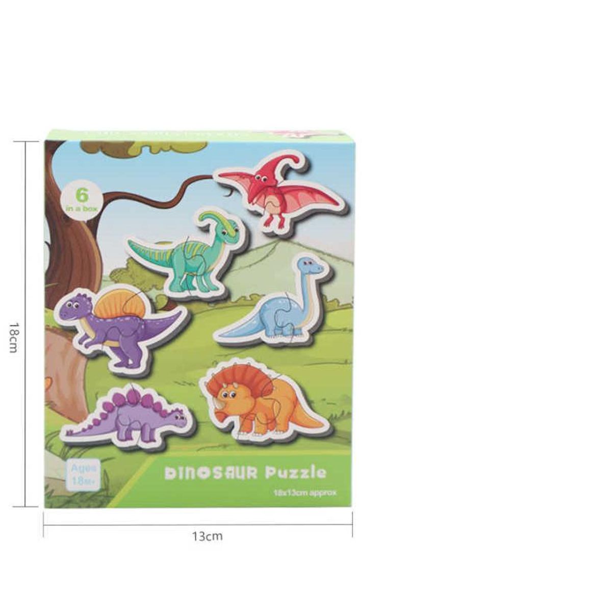 GENERICO - Rompecabezas seis en uno 18X13CM