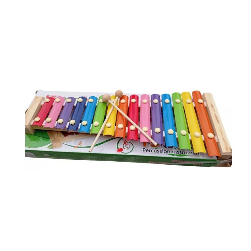 GENERICO - Xilófono Didáctico De Madera 15 Notas Musical Educativo NV