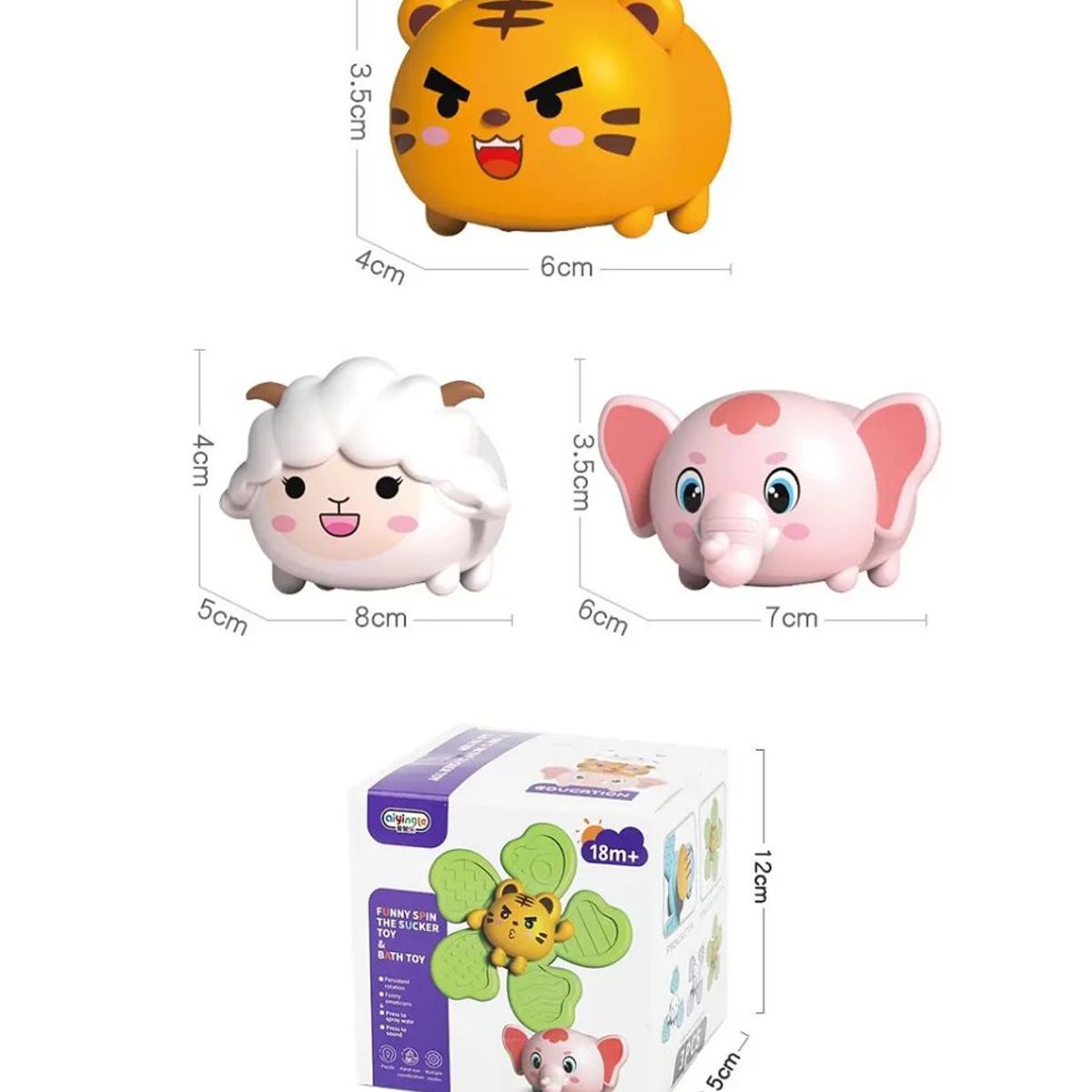 GENERICO - Juguetes Sensorial Giratorios Spinner Con Ventosa Para Bebé