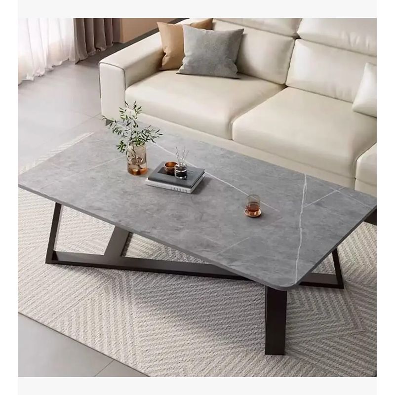 CORI CORI - Mesa de centro de MDF con efecto mármol Gris