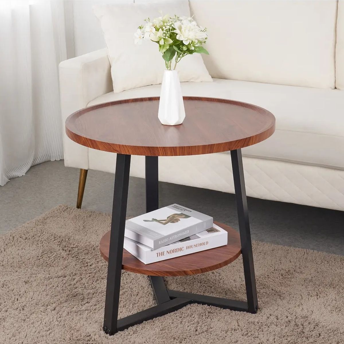 CORI CORI - Mesa de centro trabajo y cafe - Madera Oscura