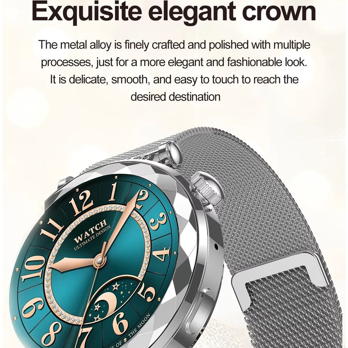 GENERICO - Reloj Inteligente Smartwatch Elegante Monitoreo Salud NFC 390X390