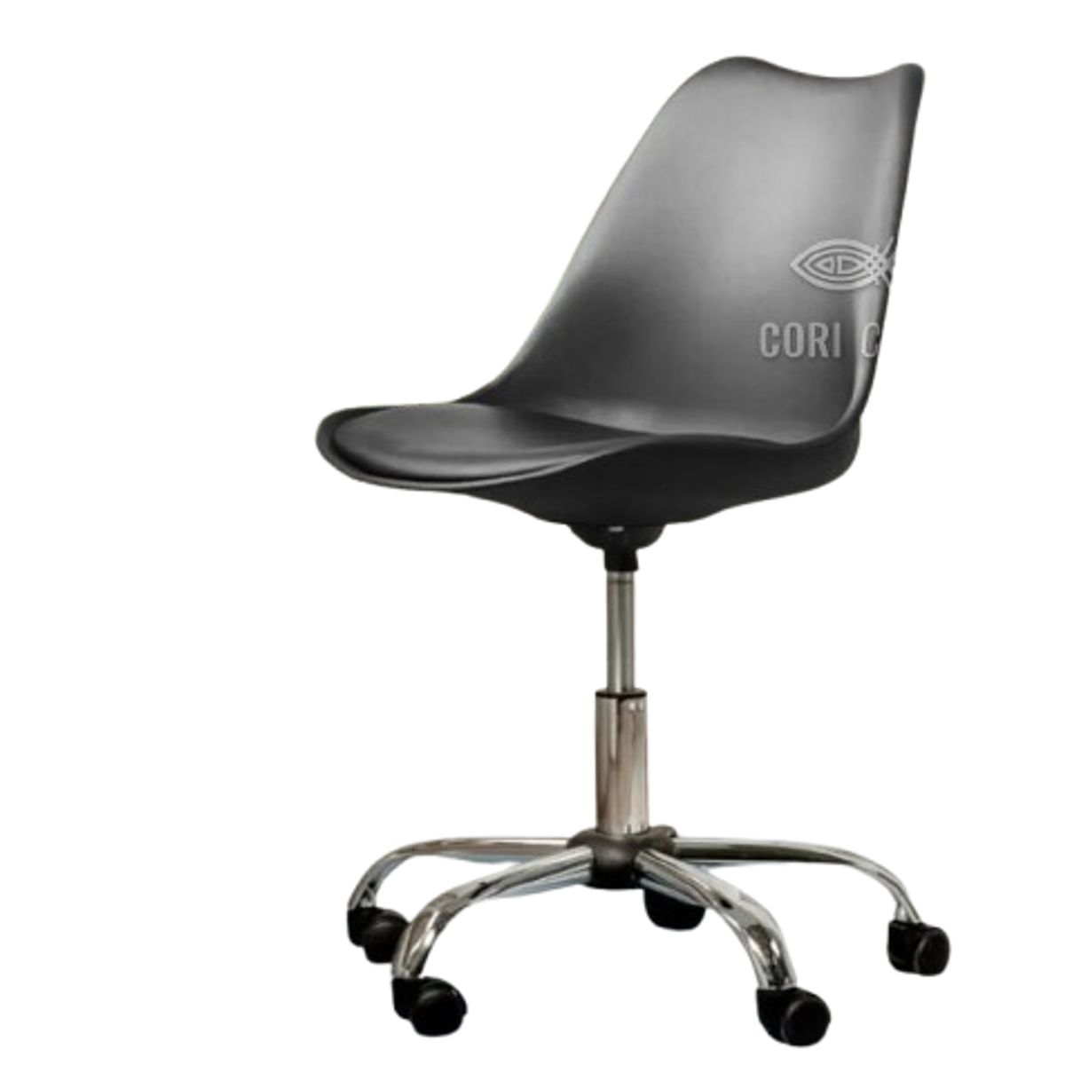 CORI CORI - Silla Tulip de Escritorio Negro