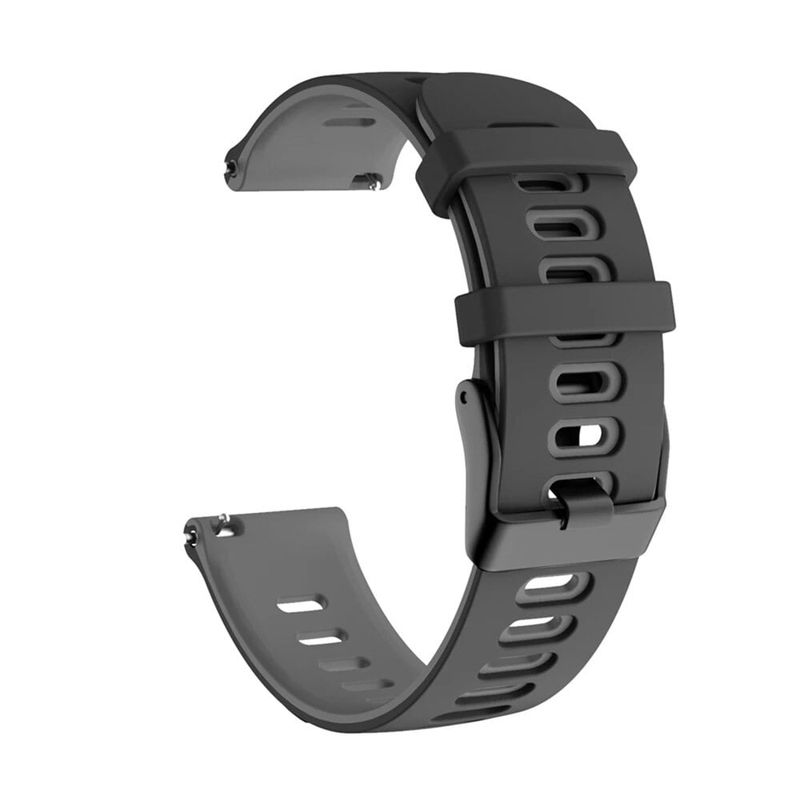 GENERICO - Correa Smartwatch Silicona Negro Gris Claro