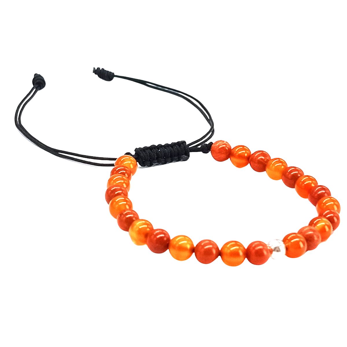 GENERICO - Pulsera Jaspe Rojo Coralina y Plata Para el Empoderamiento