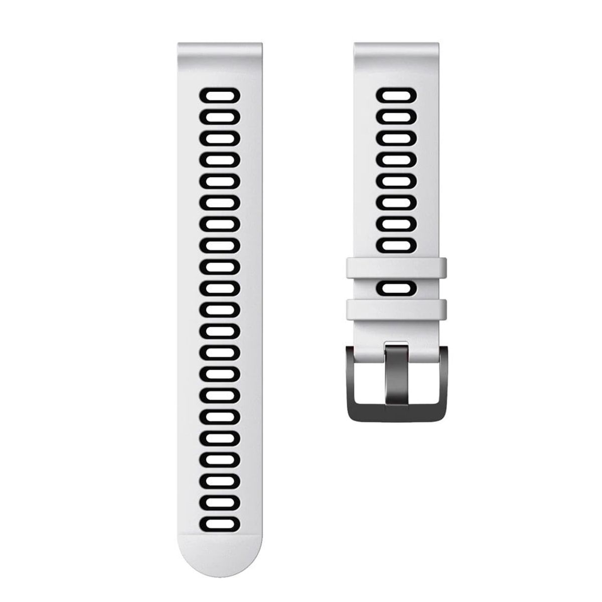 GENERICO - Correa Smartwatch Silicona Blanco Negro